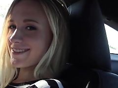 Hot Blonde Gets Picked Up, Paid And Fucked
