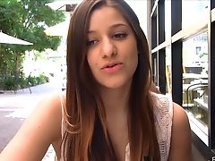 Solo Stunner Loves While Finger-tickling Her Vagina In Public - Hd
